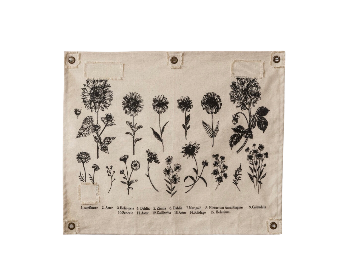 Botanical Flowers Wall Hanging