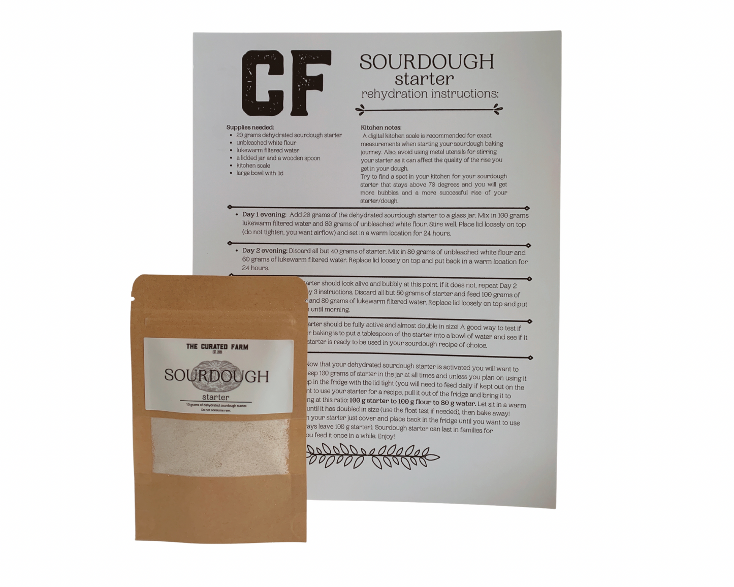Traditional Sourdough Class w/ Booklet & Starter