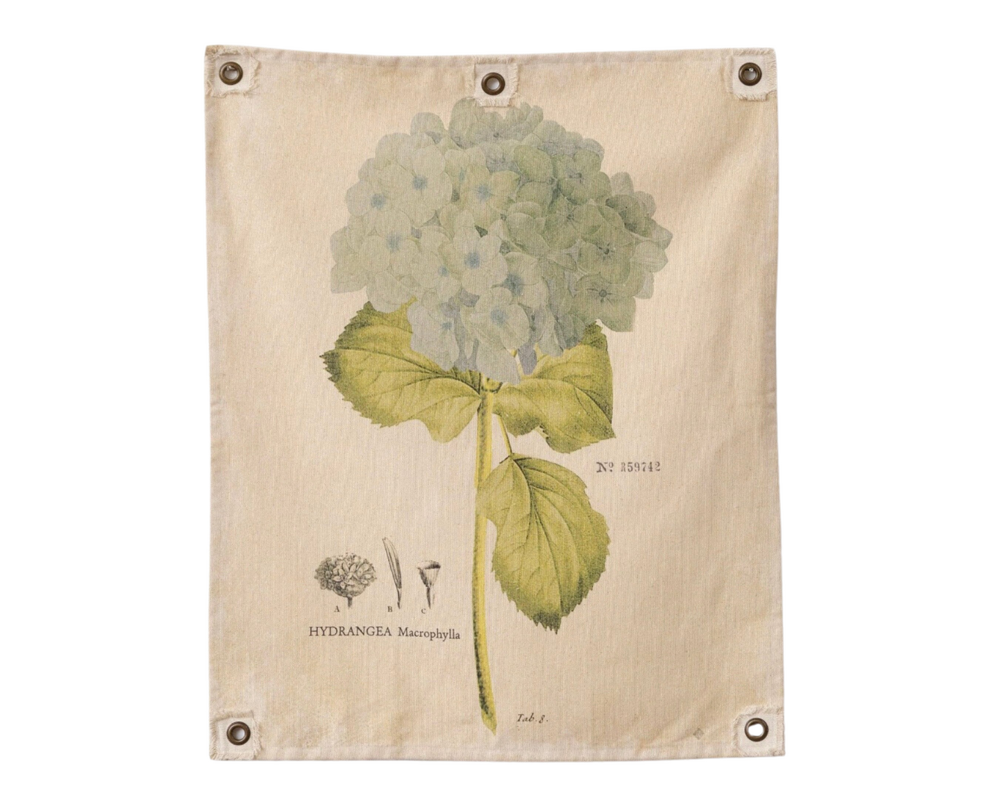 Hydrangea Canvas Wall Hanging