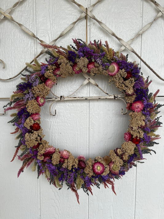 Yarrow and Lavender Wreath