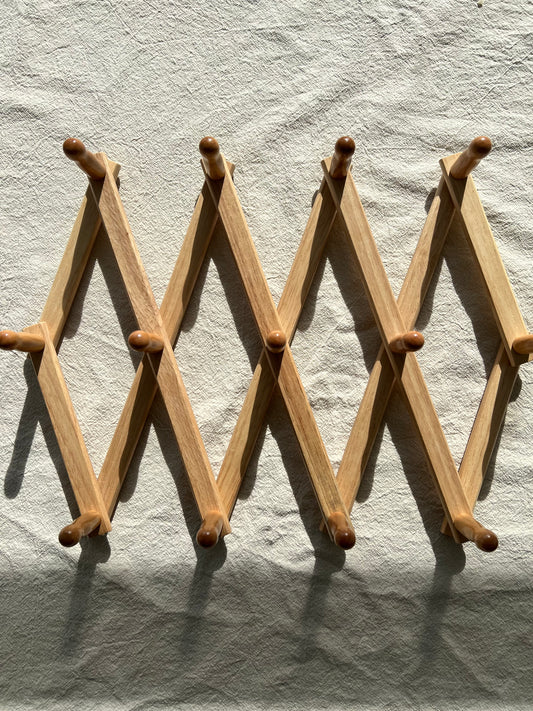 Expanding Wooden Wall Rack