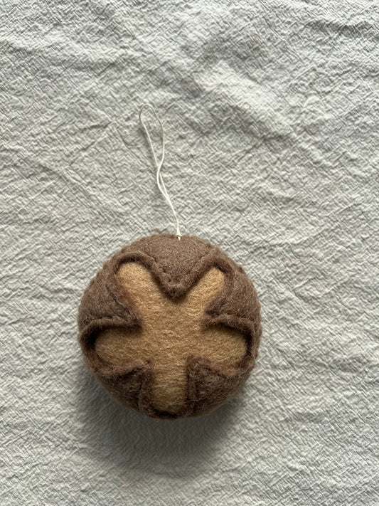 Felt Boule’ Ornament